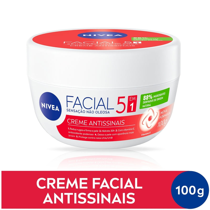 Creme Facial NIVEA 100g - Antissinais - Nutritivo - Noturno - Gel Fresh