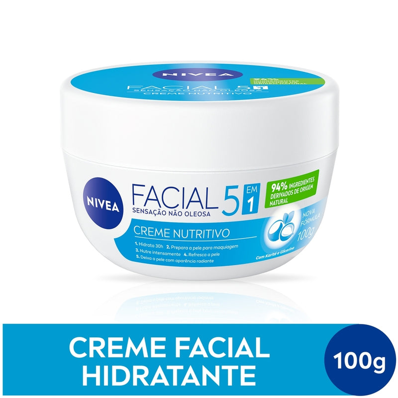 Creme Facial NIVEA 100g - Antissinais - Nutritivo - Noturno - Gel Fresh