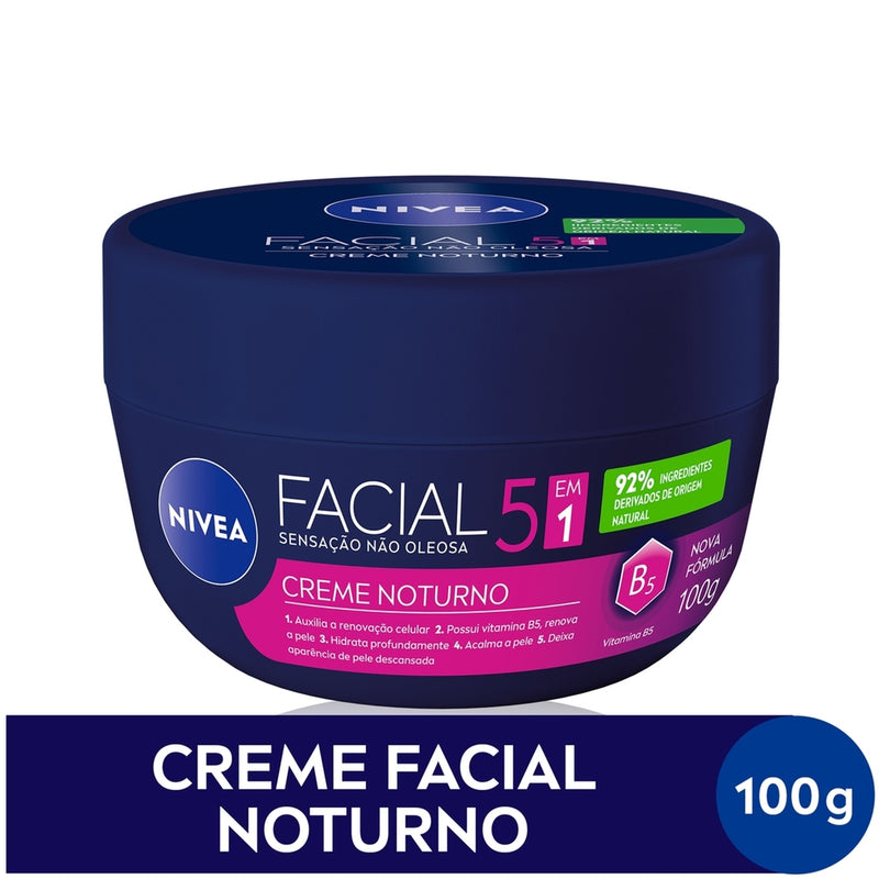 Creme Facial NIVEA 100g - Antissinais - Nutritivo - Noturno - Gel Fresh