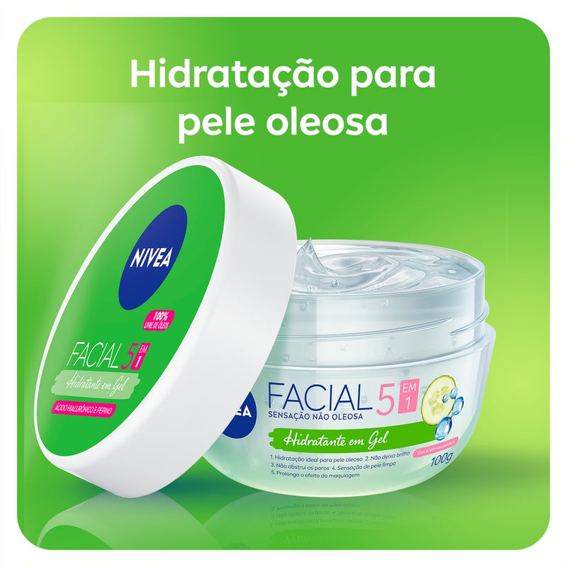 Creme Facial NIVEA 100g - Antissinais - Nutritivo - Noturno - Gel Fresh