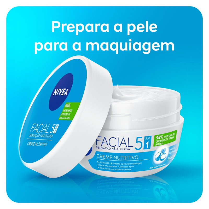 Creme Facial NIVEA 100g - Antissinais - Nutritivo - Noturno - Gel Fresh